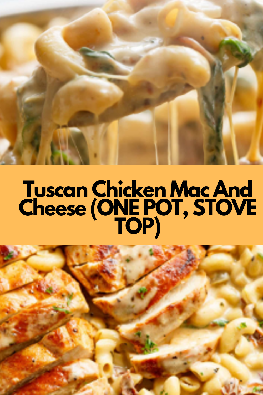 Tuscan Chicken Mac And Cheese (ONE POT, STOVE TOP) Recipes Easy