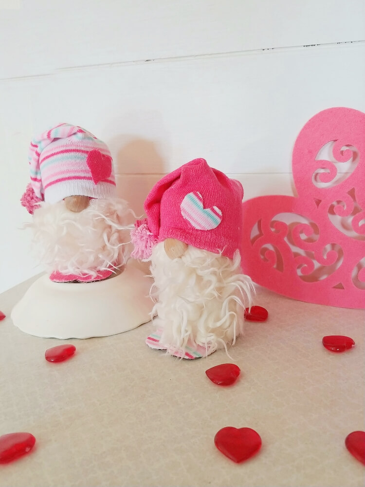 DIY Valentine Toilet Paper Tube Gnomes