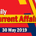 Kerala PSC Daily Malayalam Current Affairs 30 May 2019