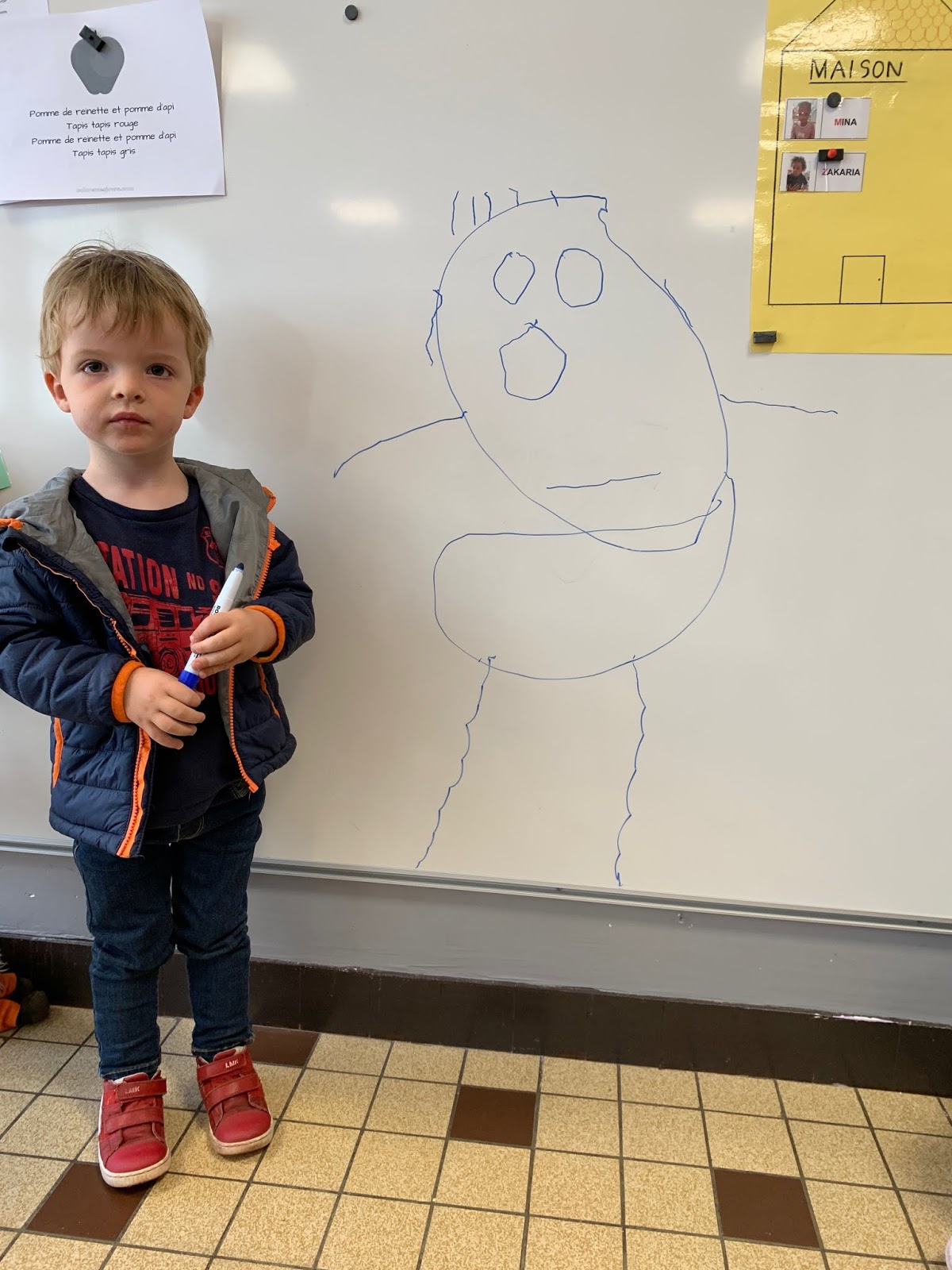 La classe des petits et tout-petits: Apprendre à dessiner un bonhomme