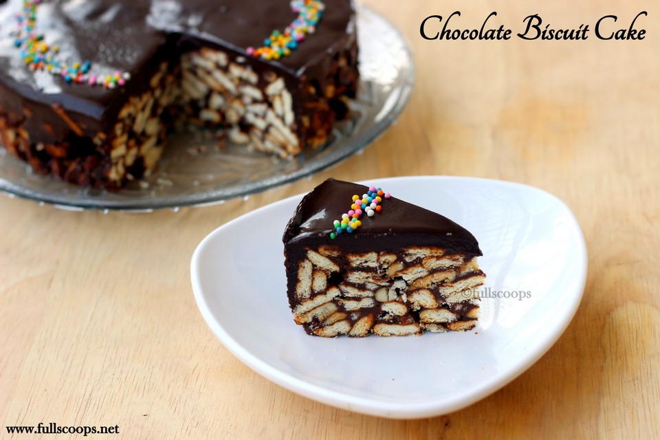 No Bake Chocolate Biscuit Cake Full Scoops A food blog with easy