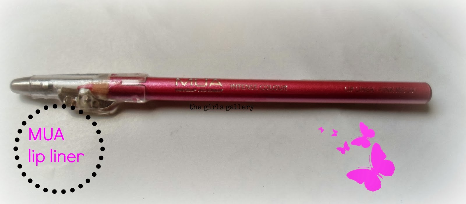 MUA Intense color lip liner Pink