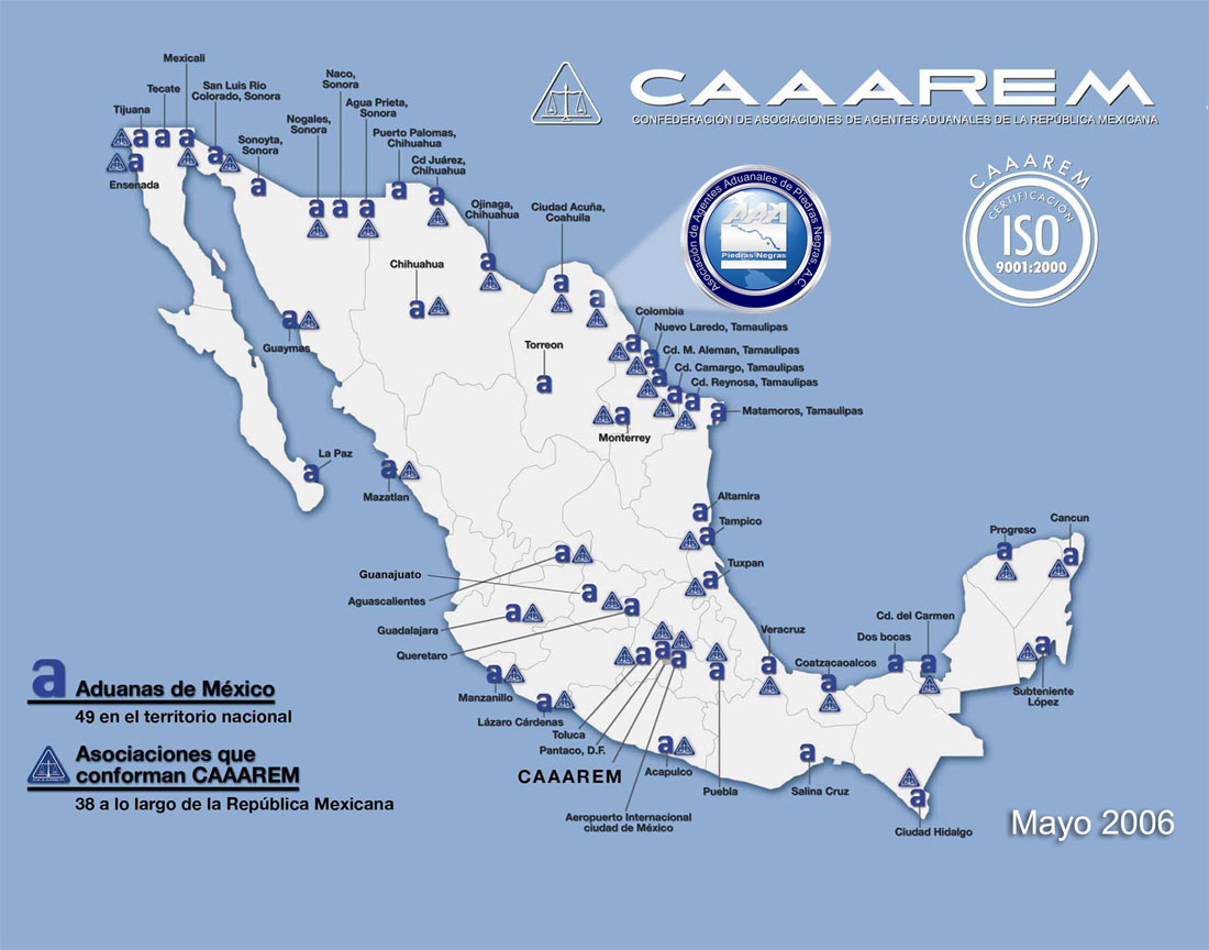 Terzer Logística / Blog ¿Cuántas y cuáles son las aduanas que existen en México? Terzer Logística / Blog ¿Cuántas y cuáles son las aduanas que existen en México?