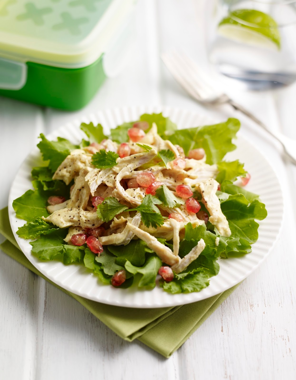 How To Make A Shredded Chicken and Baby Kale Lunch Box
