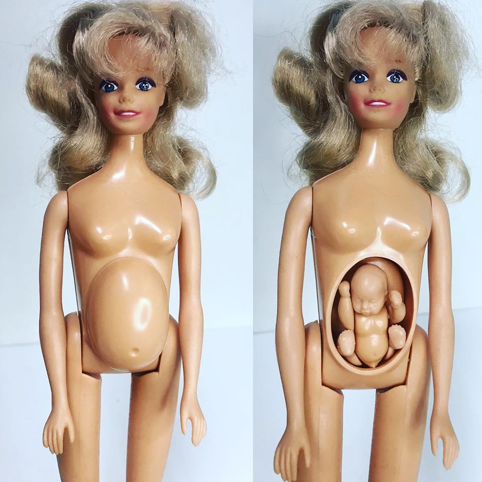 Barbie Antiga Gravida