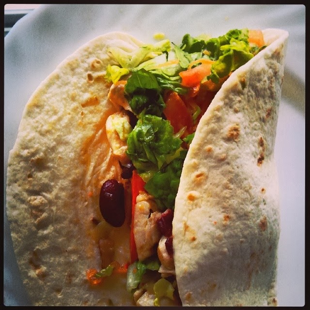 Fotografía burrito de pollo