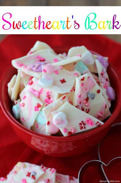 Your sweetheart will love this Sweetheart's Bark. They will fall head over heels in love.