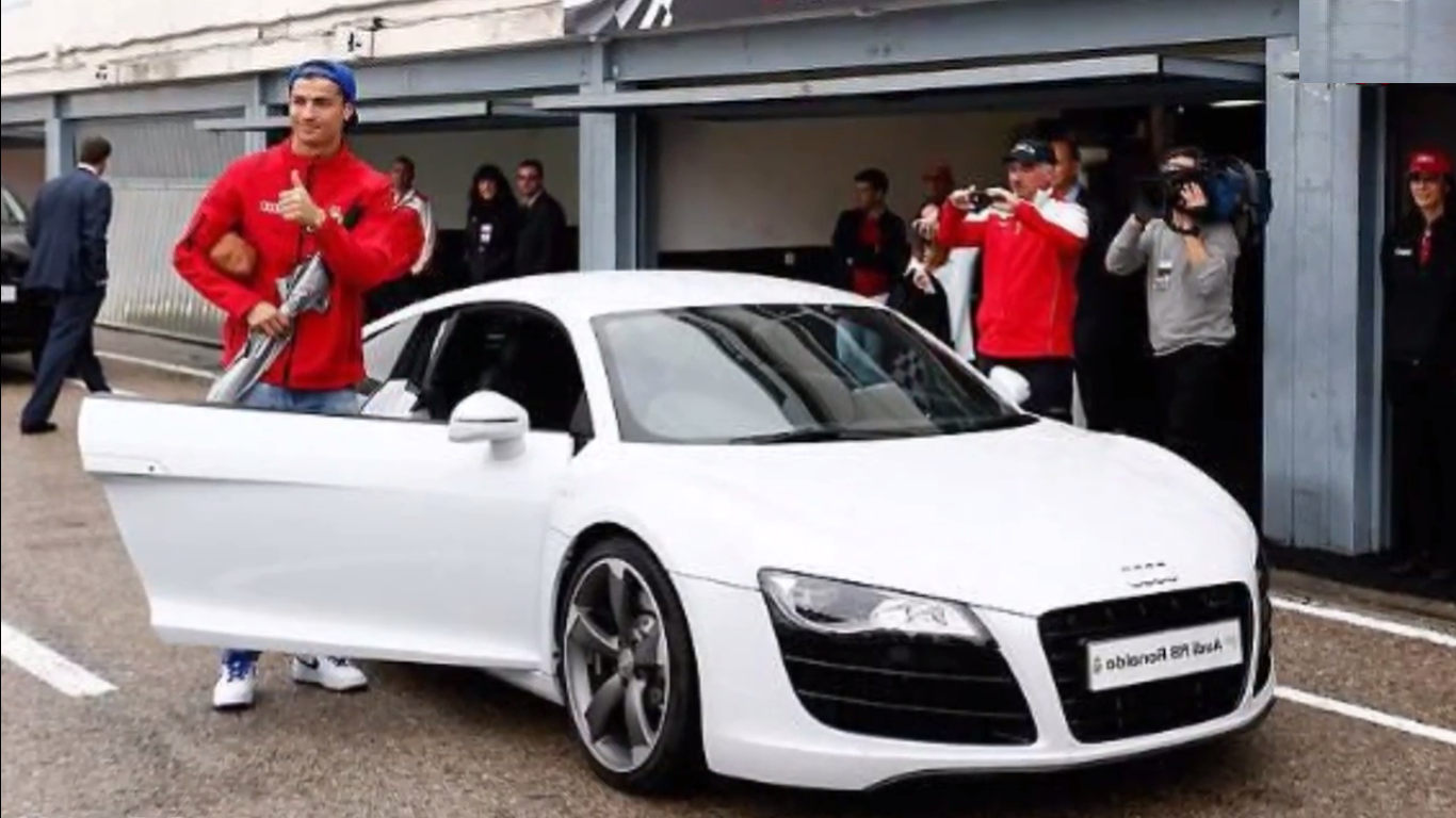 Криштиану Роналду Audi r8