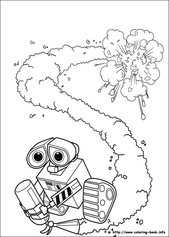 wall e and eve coloring pages - photo #26