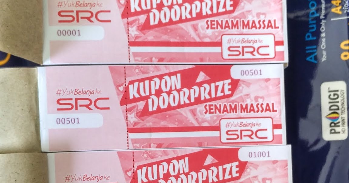 Kupon Doorprize Senam Massal Print Corner