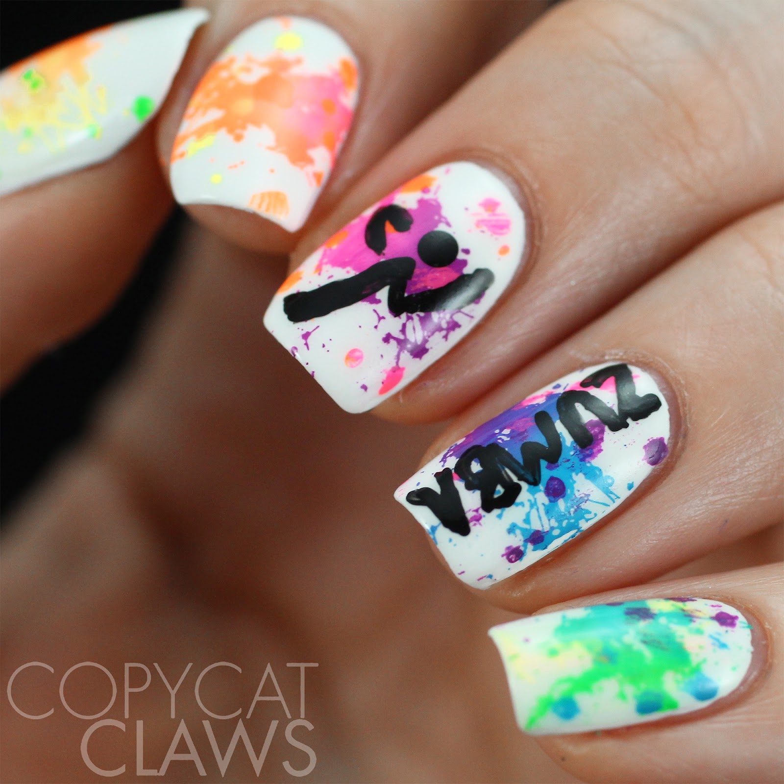 Copycat Claws The Digital Dozen does Get To Know Me Zumba Nails