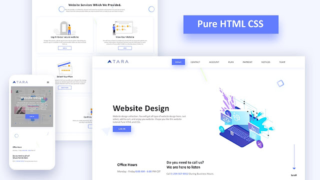 Create Responsive Website Just using HTML and CSS (No JavaScript)