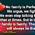 Family is first and foremost
