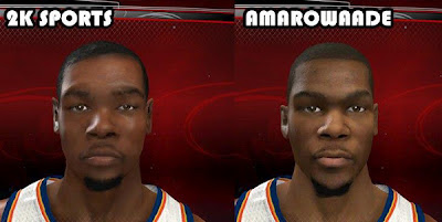 NBA 2K13 Kevin Durant Cyber Face PC Mods