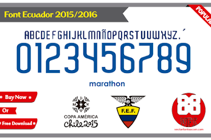 Font Vector Ecuador 2015 / 2016