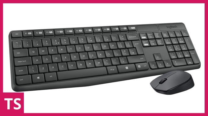 Logitech MK-235 Wireless Keyboard and mouse combo.