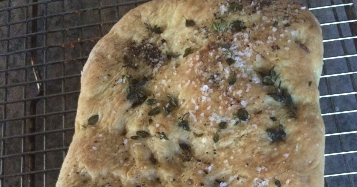 Cooking with Barry & Meta Herbed Focaccia from refrigerated pizza doug