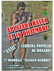 XVIII CARRERA POPULAR DE BONARES "II MEMORIAL MANOLO MÁRQUEZ"