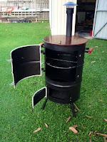 hornos hechos con tanques de acero reciclados