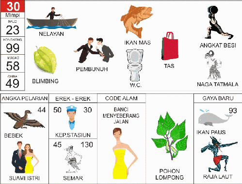 Buku Mimpi 2D Bergambar 30 Buku Mimpi 2D Bergambar 30