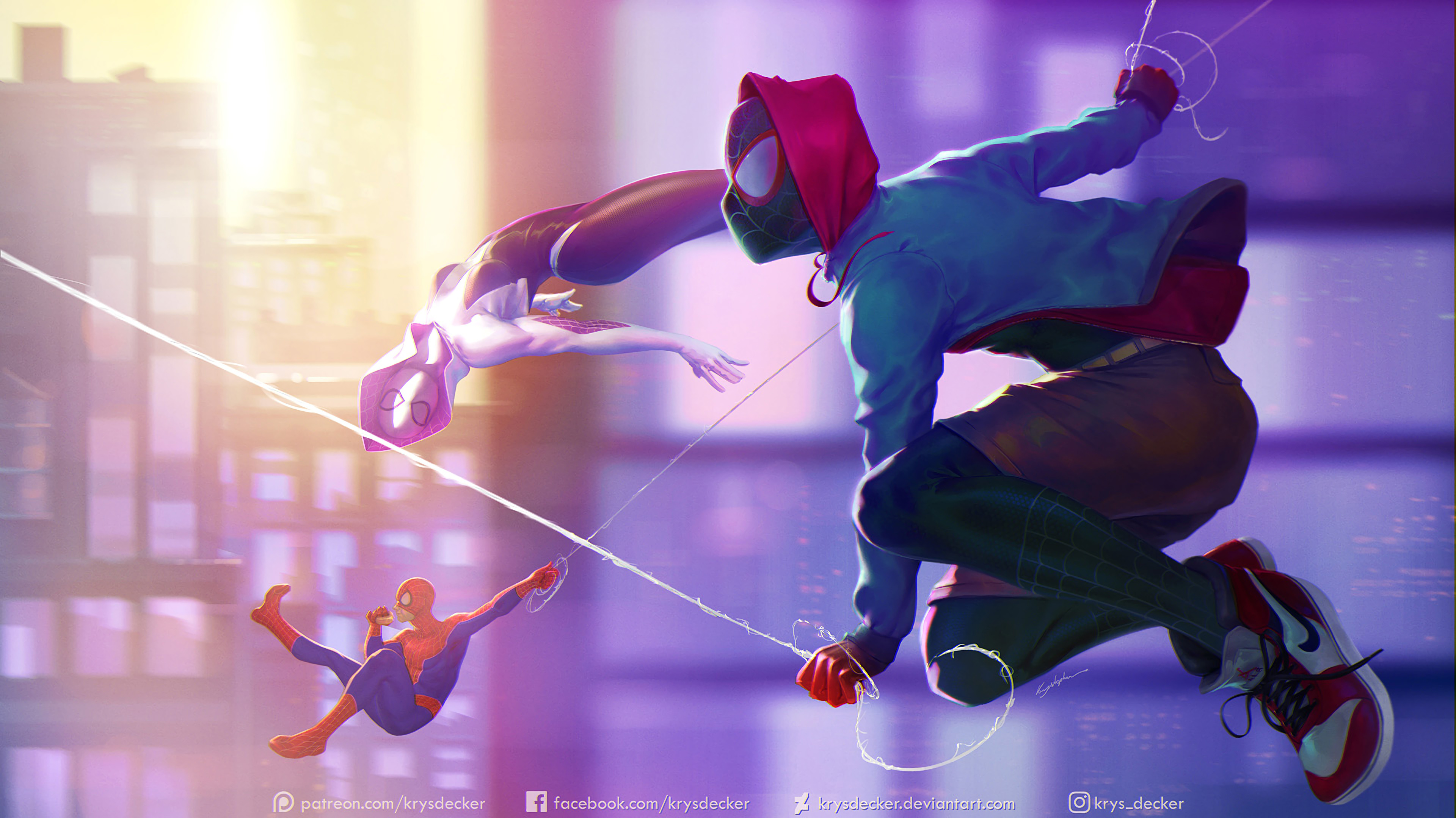 Miles Morales And Gwen Stacy Wallpaper