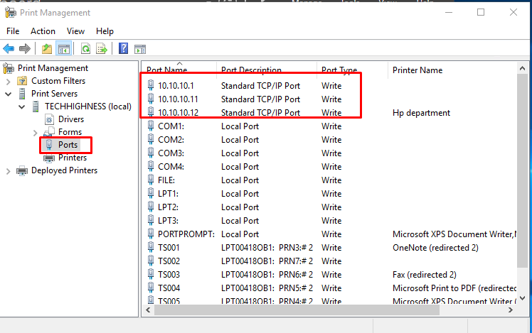 windows server 2019 print server