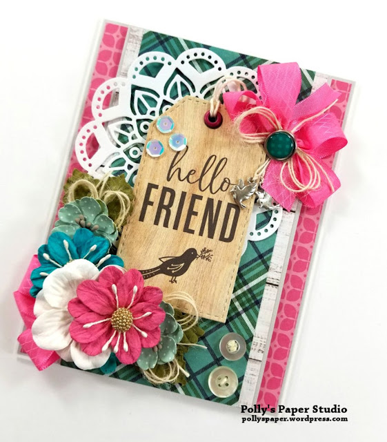 Really Reasonable Ribbon Blog Hello Friend Greeting Card