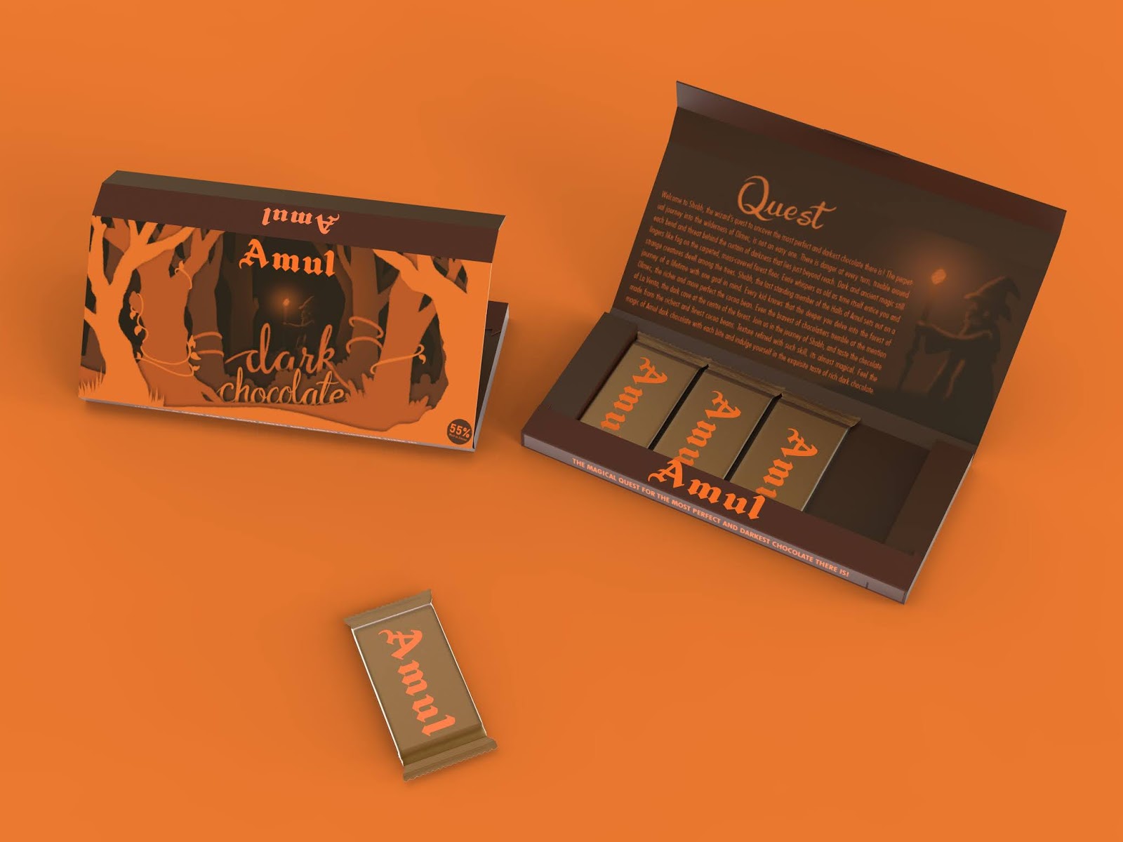 Amul Dark Chocolate Packaging Of The World