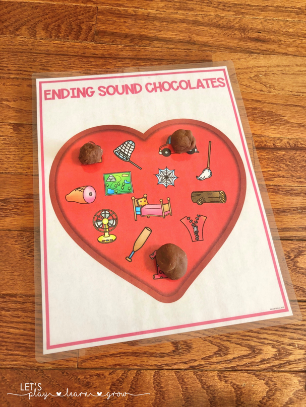 Valentines Day Ending Sounds Activity