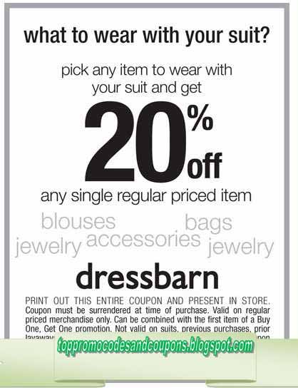 Free Promo Codes and Coupons 2018: Dress Barn Coupons