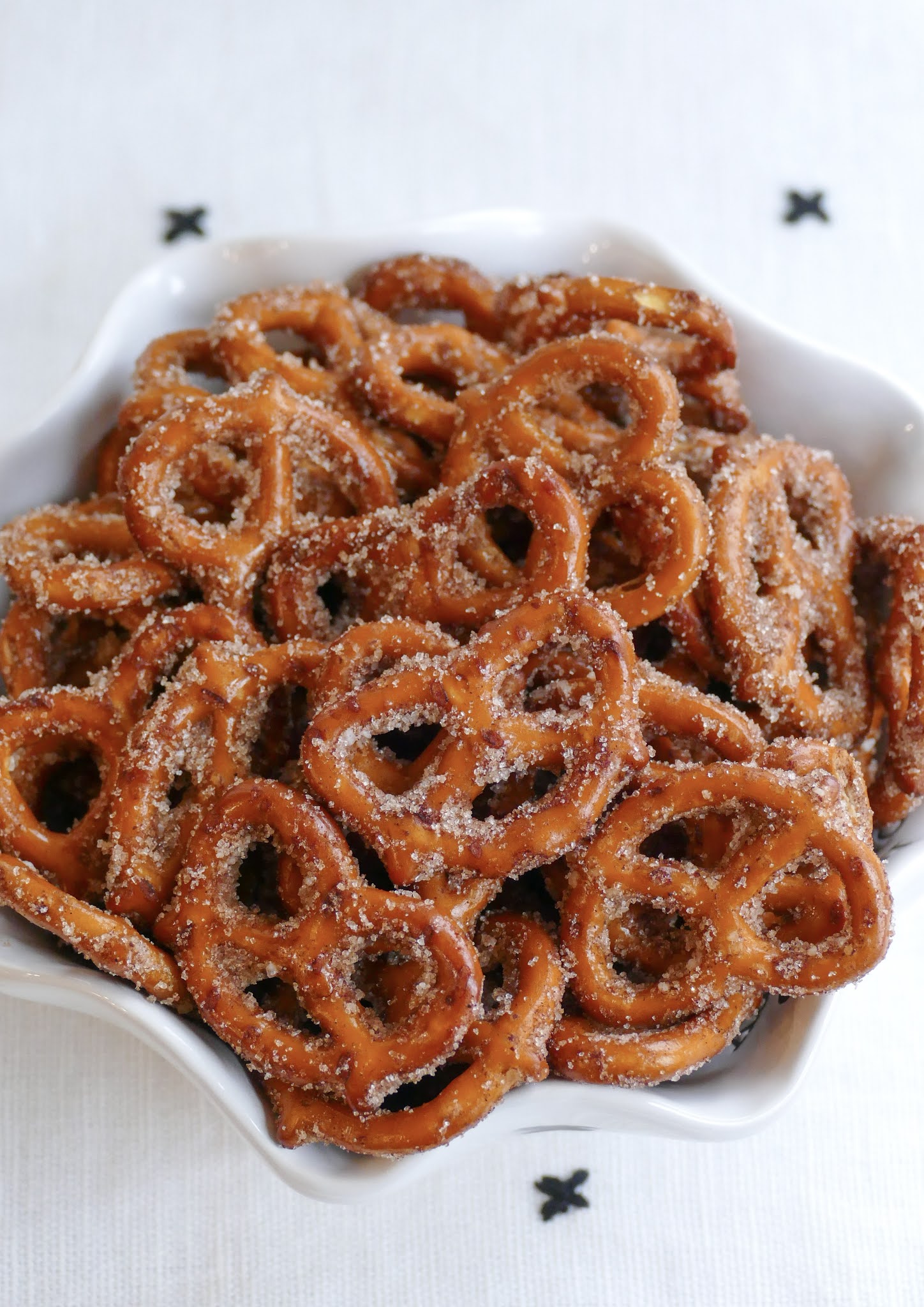 Easy Four Ingredient Baked Cinnamon Sugar Pretzels Recipe