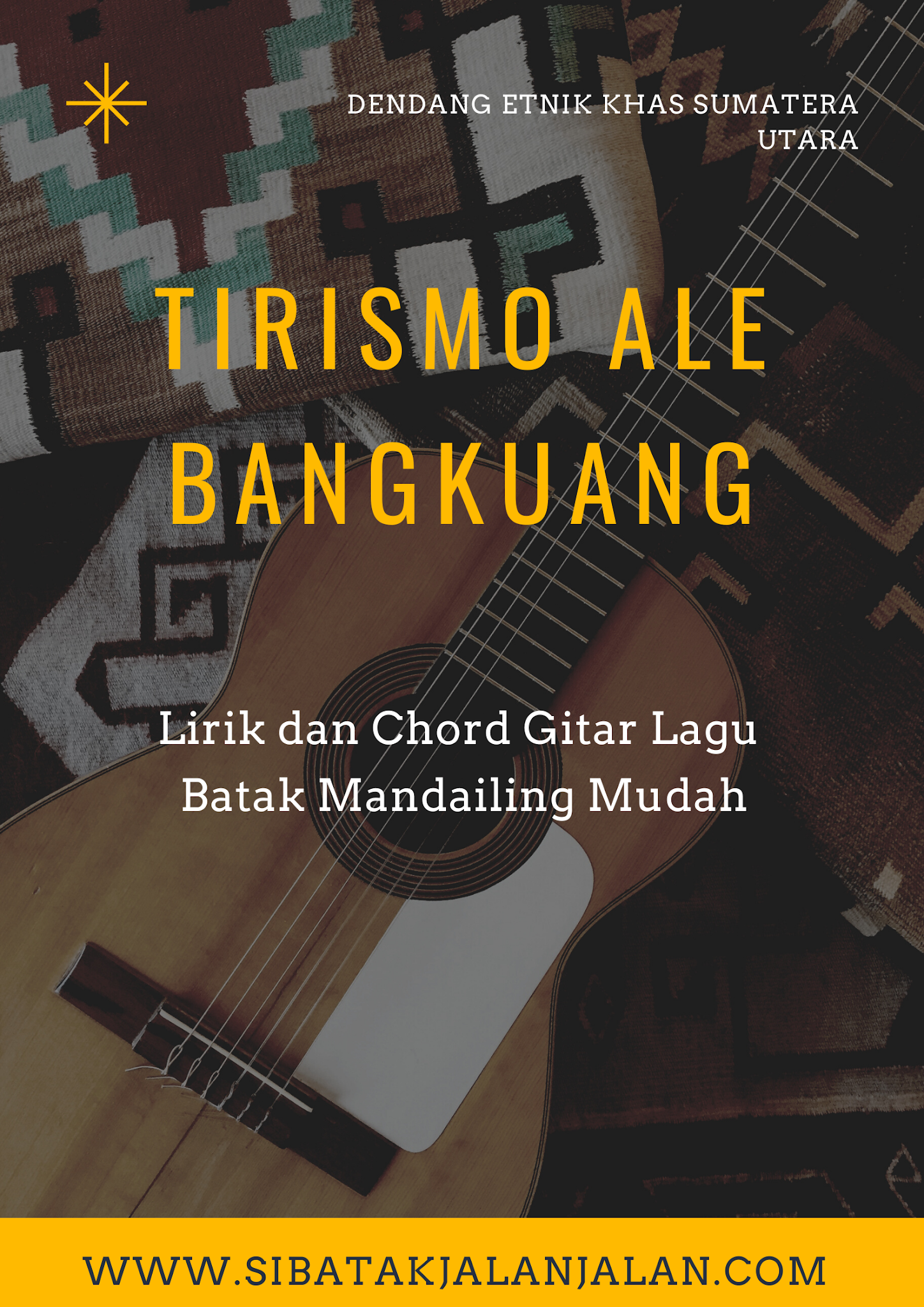 Lirik Lagu Batak Pakpak Dairi Tirismo Ale Bangkuang
