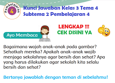 Kunci Jawaban Kelas 3 Tema 4 Subtema 2 Pembelajaran 4 www.simplenews.me