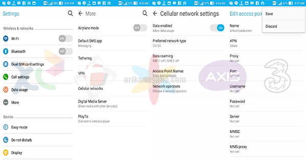 Cara Setting APN Internet Semua Operator Di Android