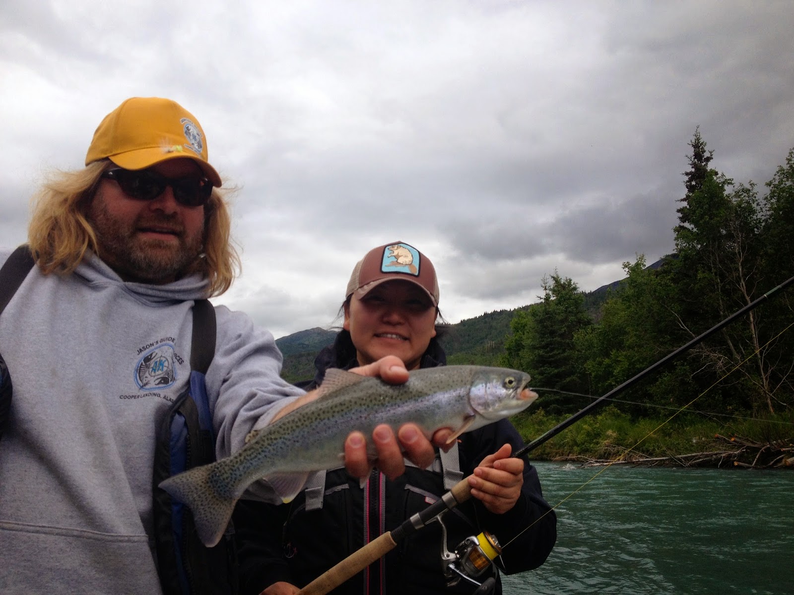 Kenai River rainbow small fish - big accomplishment