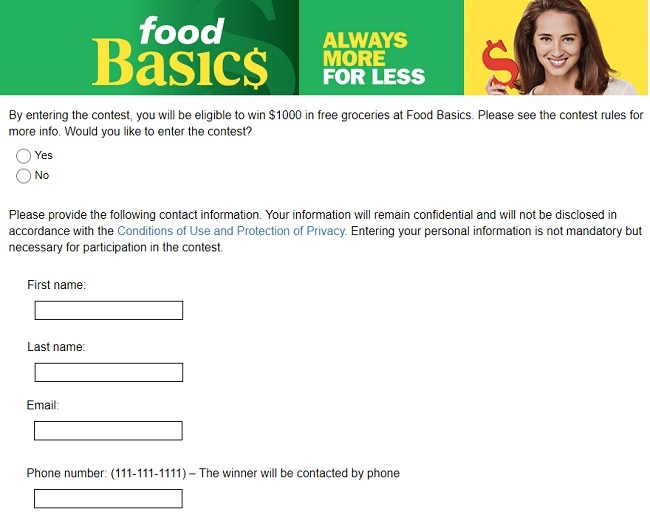 Foodbasics Survey