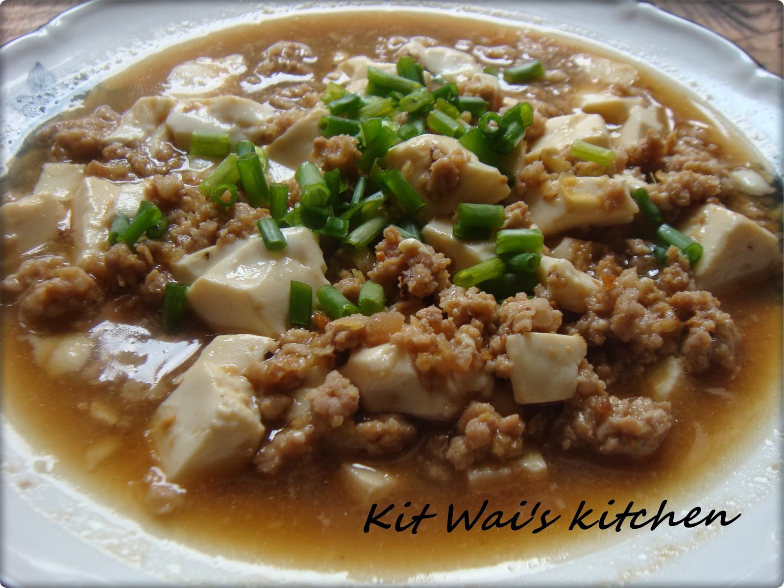 Kit Wai's kitchen 麻婆豆腐 Mapo Tofu