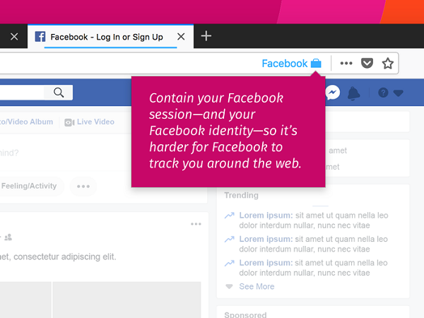 Facebook Container Firefox-add-on