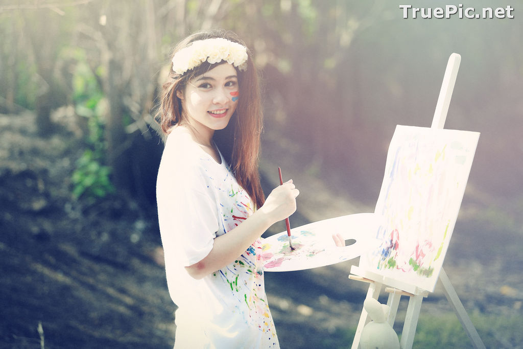 Image Vietnamese Model - How To Beautiful Angel Become An Painter - TruePic.net - Picture-18