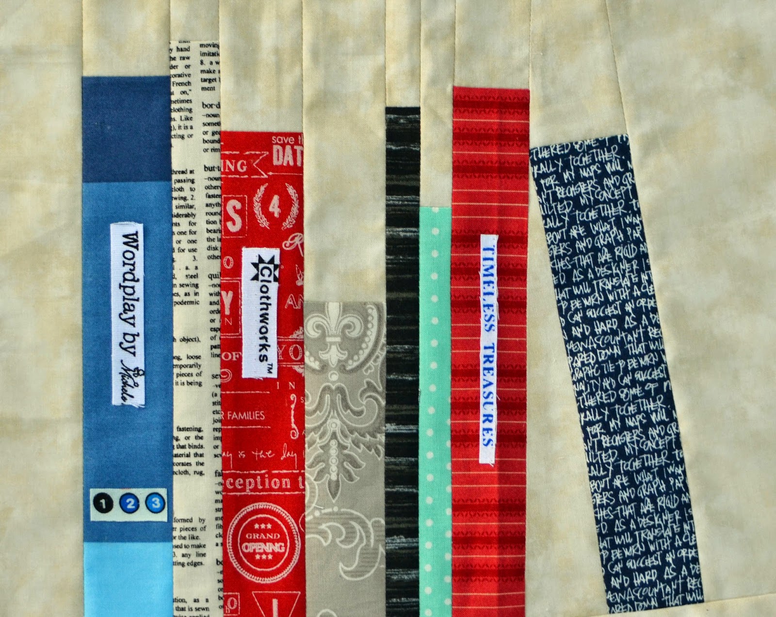 IslandLife Quilts Library book block