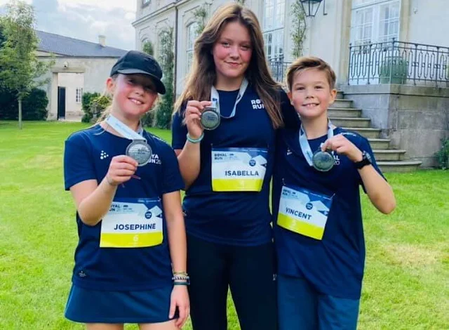 Princess Isabella, Prince Vincent and Princess Josephine took part in the Royal Run 2021