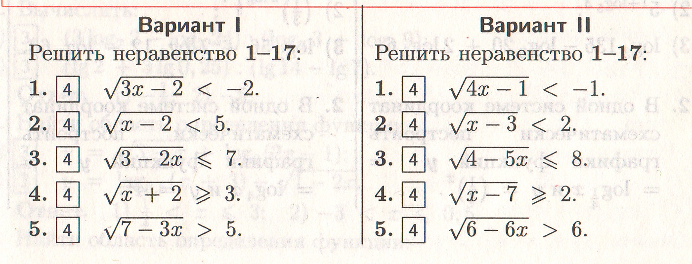 иррациональные неравенства формулы шпаргалка. системы иррациональных уравнений и неравенств.