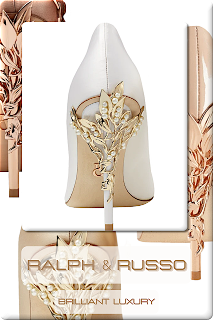 ♦Ralph & Russo Eden Heels #shoes #ralphandrusso #bejeweledshoes #brilliantluxury