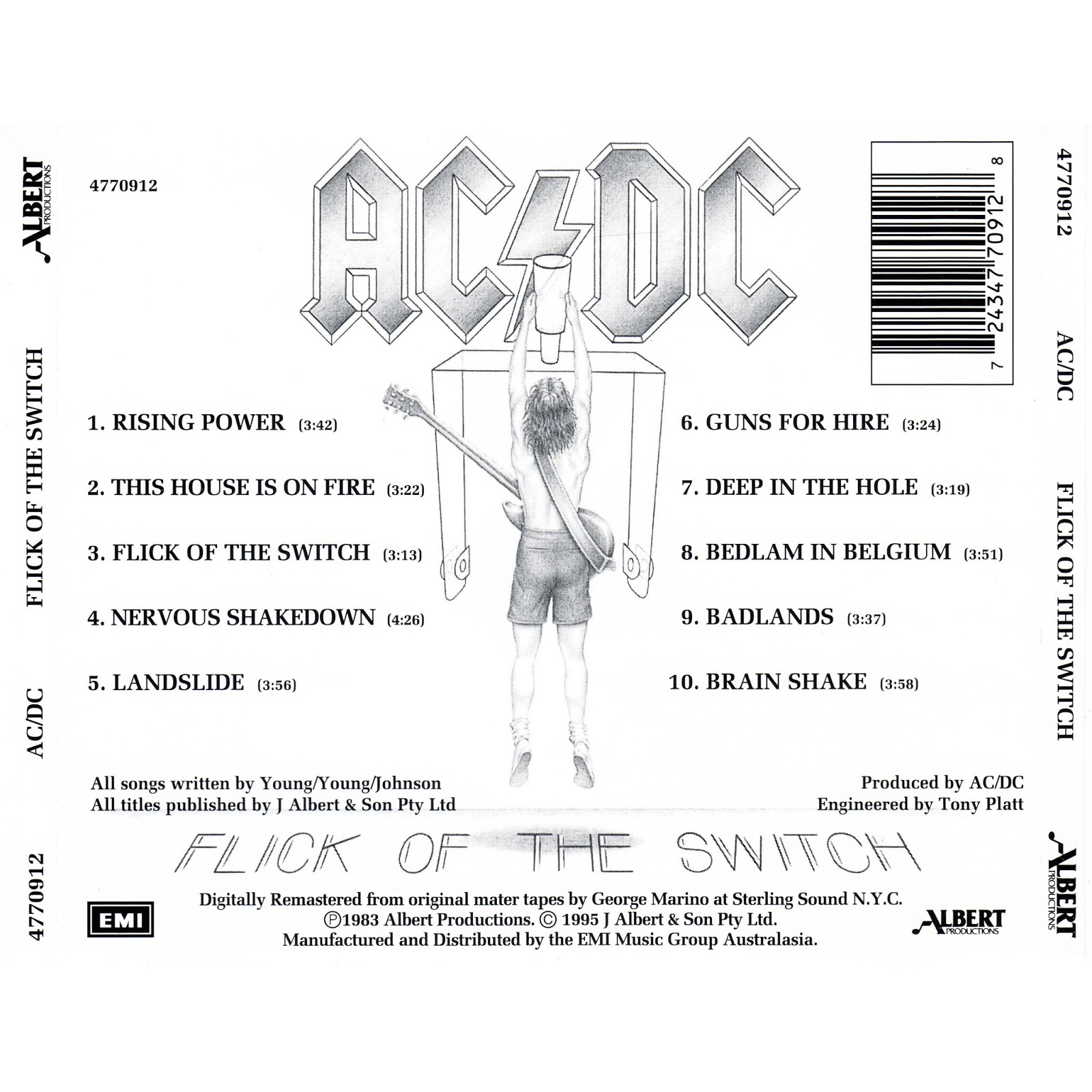 Classic Rock Covers Database AC/DC Flick of the Switch (1983)