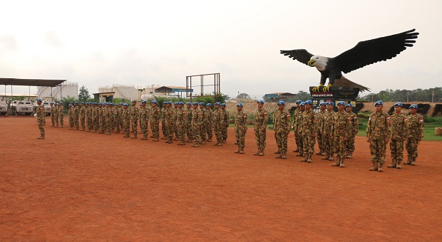 11 Prajurit TNI Konga Naik Pangkat di Republik Afrika Tengah