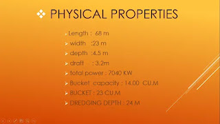 physical properties of dredging equipment