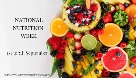 When is national nutrition week celebrated in India