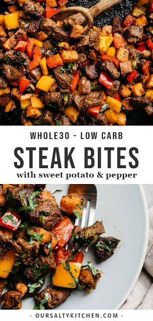 Whole30 Steak with Sweet Potatoes and Peppers