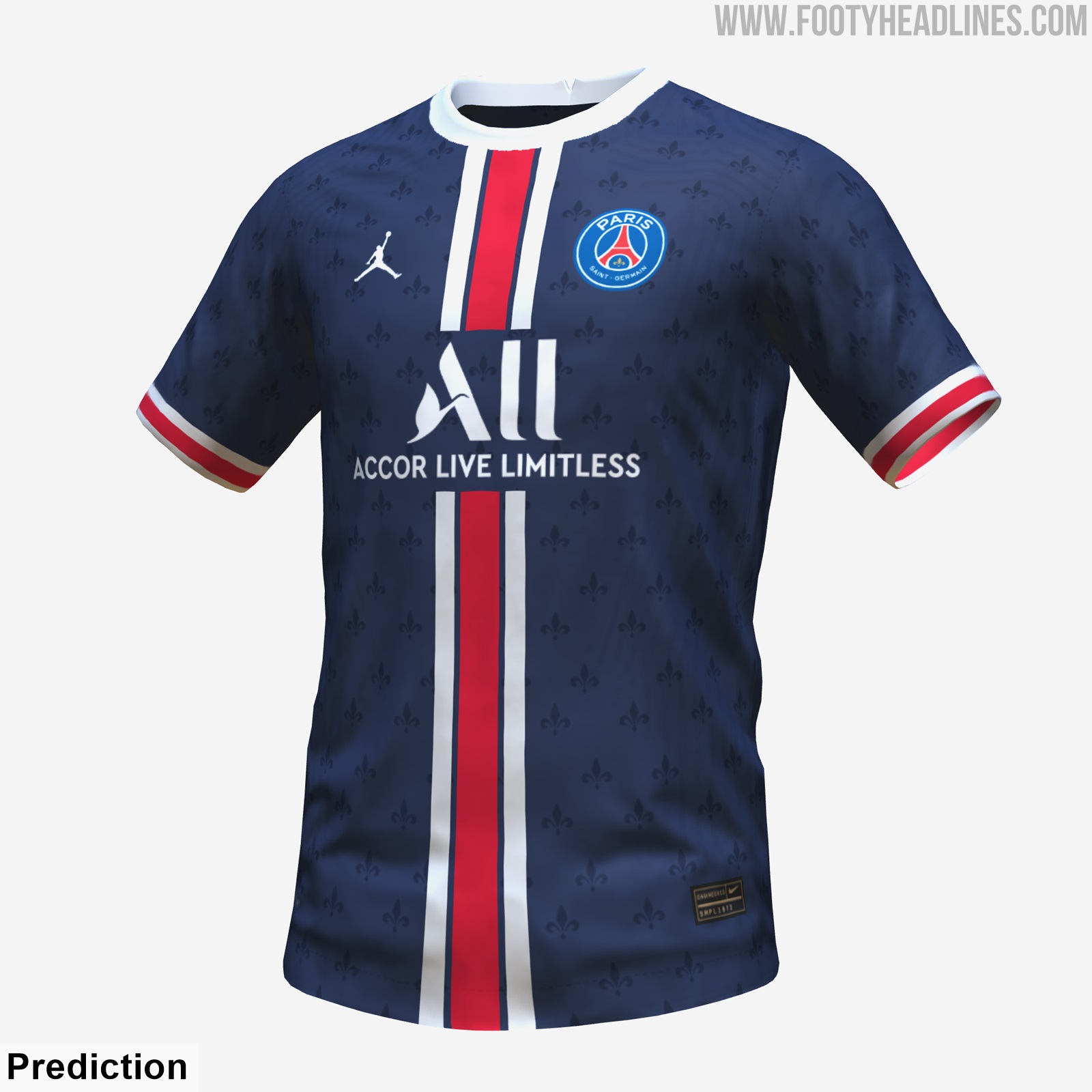 Paris Saint-Germain 2021-22 Jordan Home Shirt - Football Shirt