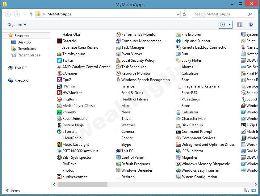 Tips and Tweaks for Windows: How to create Metro Apps Folder on Your ...